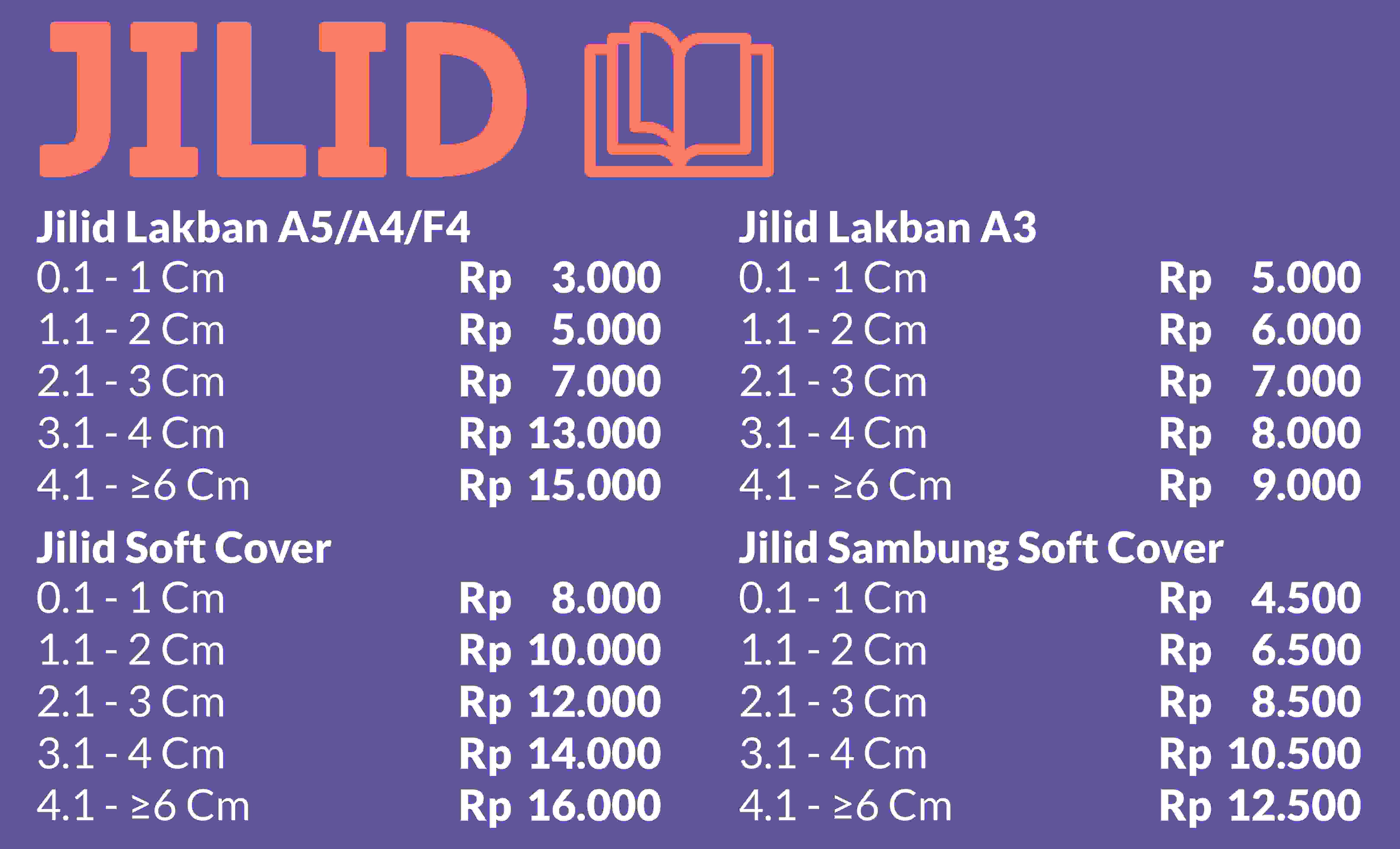 JASA JILID LAKBAN 2,1 - 3CM A5